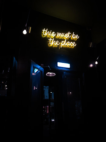 Words, Dark, Wall, Neon, Backlight, Illumination, Inscription HD phone wallpaper