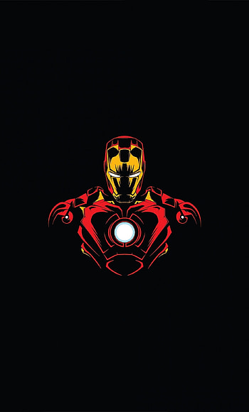 Hero Iron Man, Minimalist , 6 Plus HD phone wallpaper