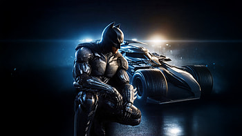 Batman X Batmobile Saga, batman, the-batman, superheroes, artwork, digital-art, ai, deviantart, batmobile HD wallpaper