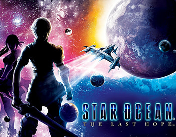 Reimi Saionji & Edge Maverick, games, stars, edge maverick, star ocean the last hope, moon, star ocean, duo, silhouette, planets, sword, armour, reimi saionji, edge, armor, square enix, reimi, video games, space HD wallpaper