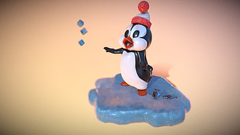 Chilly Willy Animation, Psyxodel model, Advent calendar HD wallpaper