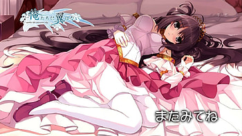 princess love, pink, blue eyes, brown hair, long hair, dress, sleep HD wallpaper