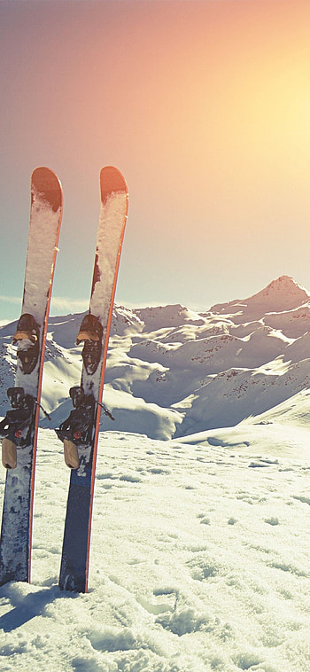 Skis, Alpine Skiing HD phone wallpaper