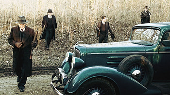 Public Enemies, Johnny Depp, Intense moment, Suspenseful scene HD wallpaper