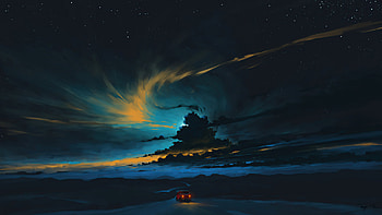 Journey Of Night , artist, artwork, digital-art, deviantart HD wallpaper