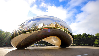Chicago Cloud Gate HD wallpaper