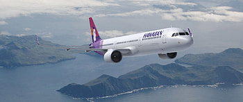 Hawaiian Airlines in flight to Seattle, flight, view, passenger, airplane HD wallpaper