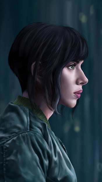 Artistic portrayal, Scarlett Johansson, Xperia , Eye-catching design HD phone wallpaper