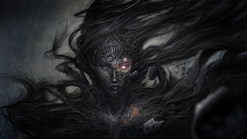 Dark Demon Fantasy Witch , fantasy, demon, witch, artist, artwork, digital-art, dark HD wallpaper