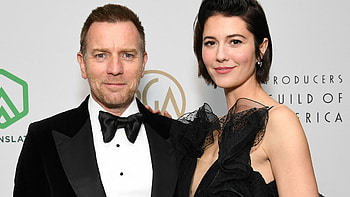 Mary Elizabeth Winstead, Ewan McGregor, Wedding celebration, Joyful commitment HD wallpaper