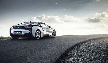 Cars, Road, Back View, Rear View, Bmw I8 HD wallpaper