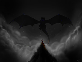 The Elder Scrolls V Skyrim Artwork , the-elder-scrolls, games, pc-games, xbox-games, ps-games, artist, artwork, digital-art, dragon HD wallpaper