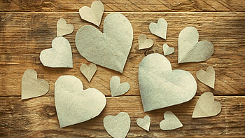 ❤ Heart ❤, hearts, romantic, wood, love HD wallpaper