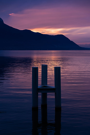 Nature, Sunset, Mountains, Lake, Switzerland HD phone wallpaper