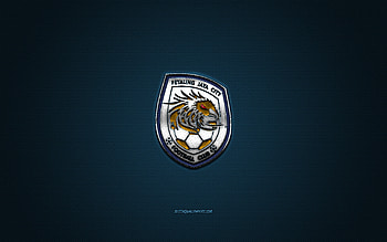 Petaling Jaya City FC, Malaysian football club, blue logo, blue carbon fiber background, Malaysia Super League, football, Petaling Jaya, Malaysia, Petaling Jaya City FC logo HD wallpaper