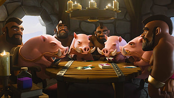 Clash of Clans, Hog rider , Artistic posters, Gaming visuals HD wallpaper