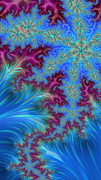 Fractal Art Trippy Psychedelic Background for Smart, blue, colors, psychedelic, trippy, Abstract, fractal, abstract blue HD phone wallpaper