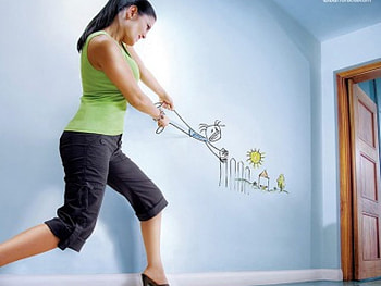 Don't Take Me, cleaning, door, , drawing, pulling, wall, resisting, woman HD wallpaper