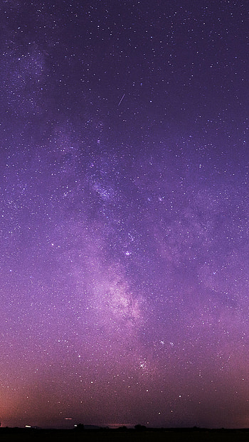 Purple Night Sky Stars Milky Way Android ... HD phone wallpaper
