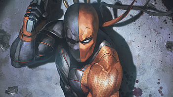 Deathstroke Gun Up, deathstroke, superheroes, artwork HD wallpaper