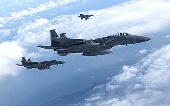 McDonnell Douglas F-15 Eagle, American fighter, F-15C, United States Air Force, military aircraft in the sky, combat aircraft HD wallpaper