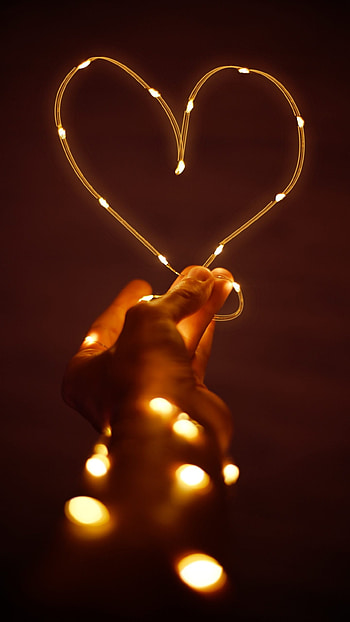 Brown Heart, Brown Heart Aesthetic HD phone wallpaper