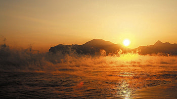 Sunrise, Nature, Water, Dawn, Fog, Rise, Morning, Evaporation HD wallpaper