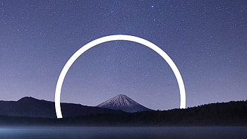 Mount Fuji Abstract Vs Nature, mount-fuji, abstract, nature, behance HD wallpaper