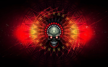Abstract, Fire, Lines, Shadow, Skull HD wallpaper