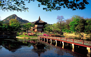 Hyangwonjeong Pavilion, Seoul (Korea) HD wallpaper