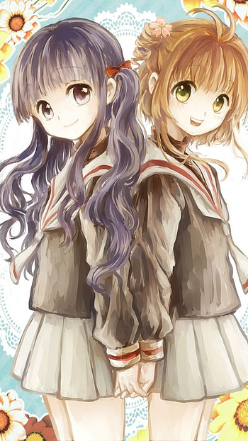 Anime Best Friends, Anime, Girls BFF HD phone wallpaper