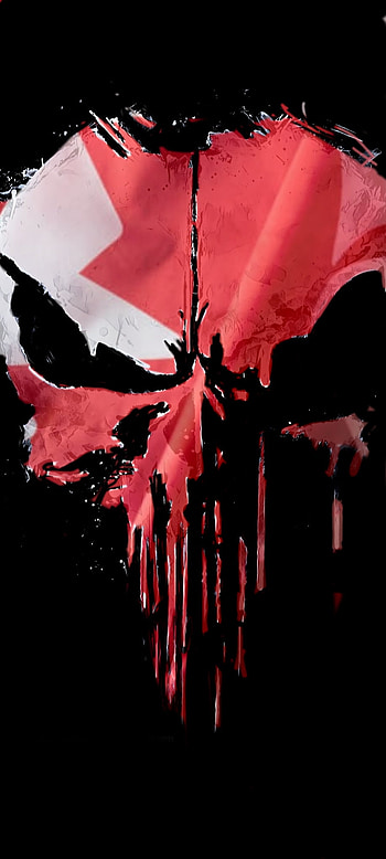 Canadian Punisher, red and White, the punisher HD phone wallpaper