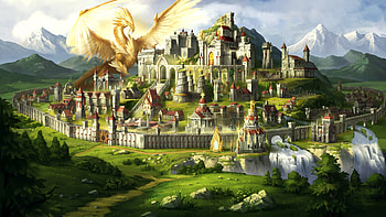 Haven town, Heroes of Might and Magic HD wallpaper