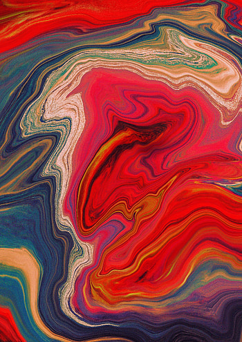 Abstract, Divorces, Multicolored, Motley, Paint, Stripes, Streaks, Fluid Art HD phone wallpaper
