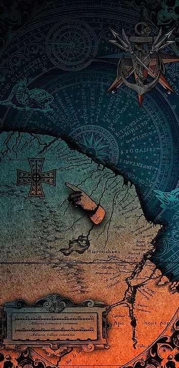 World OldMap Wallapepr, gold, art, ancient HD phone wallpaper
