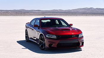 Red, off-road, Dodge Charger SRT HD wallpaper