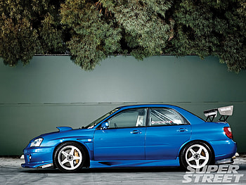 Impreza Wrx, subaru, blue, street, wing HD wallpaper