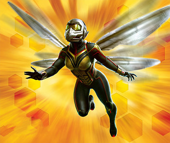 Wasp, marvel comics, art HD wallpaper