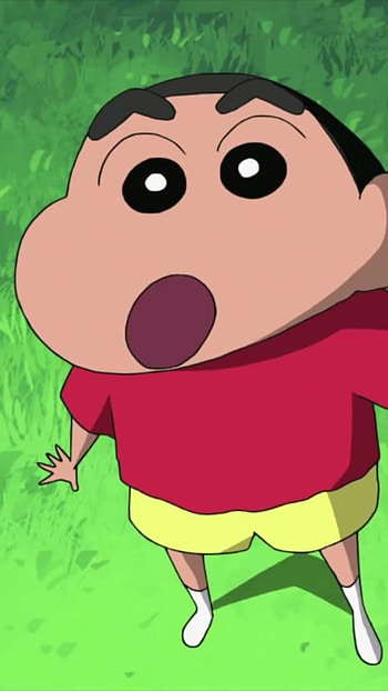 Shinchan Wala, Grass Background HD phone wallpaper