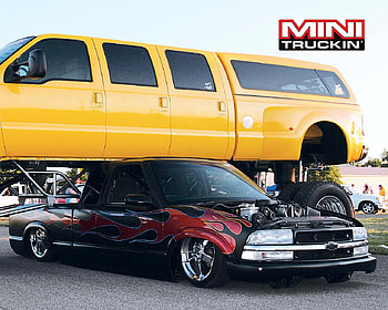 CHEVY S10 UNDER FORD, s10, chevrolet, custom, lowered, car, cars, lowered truck, outside, autos, cruiser, trucks, show, auto, chevy, truck HD wallpaper