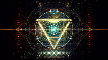 Abstract Digital Art Triangle , abstract, triangle, digital-art, deviantart HD wallpaper