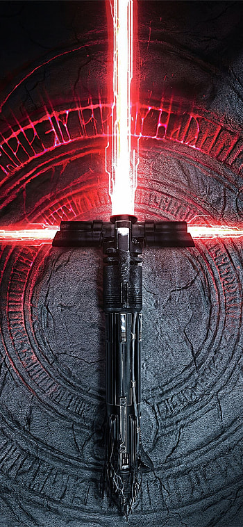 Kylo Ren's lightsaber in action, Star Wars movie scenes, Epic battle sequences, Cinematic HD phone wallpaper
