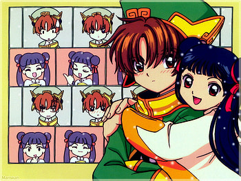Syaoran and Meiling, meilin, card captor sakura, syaoran, anime, syaoran li, meiling, manga, li syaoran HD wallpaper