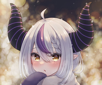 La+ Darknesss, hololive, La+ Darknesss (Virtual Youtuber), Anime, Virtual Youtuber HD wallpaper