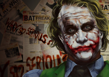 Art The Joker, joker, superheroes, supervillain, artwork, deviantart HD wallpaper