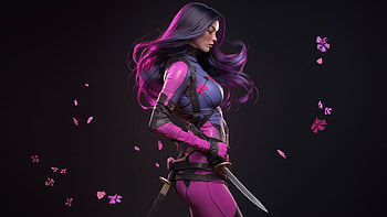 Psylocke X Men Marvel , psylocke, superheroes, artist, artwork, digital-art, artstation HD wallpaper