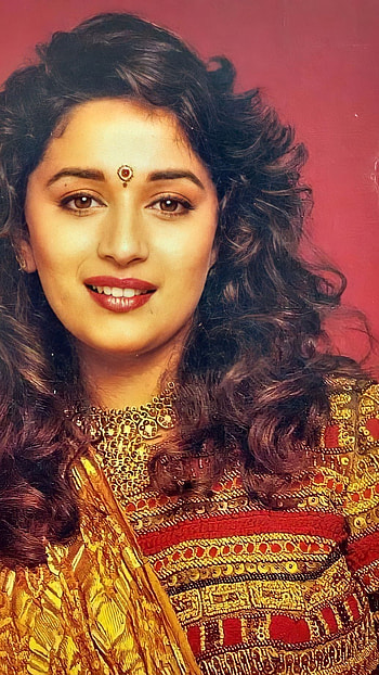 Madhuri Dixit, bollywood actress, vintage HD phone wallpaper
