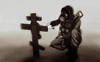 Goodbye Brother, solider, biological, mask, danger, dead, war HD wallpaper