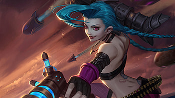 Dynamic Jinx League Of Legends, jinx-league-of-legends, league-of-legends, games, artist, artwork, digital-art, video-games, artstation HD wallpaper