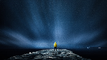 Guy Exploring Mystery Galaxy , galaxy, dark, graphy HD wallpaper